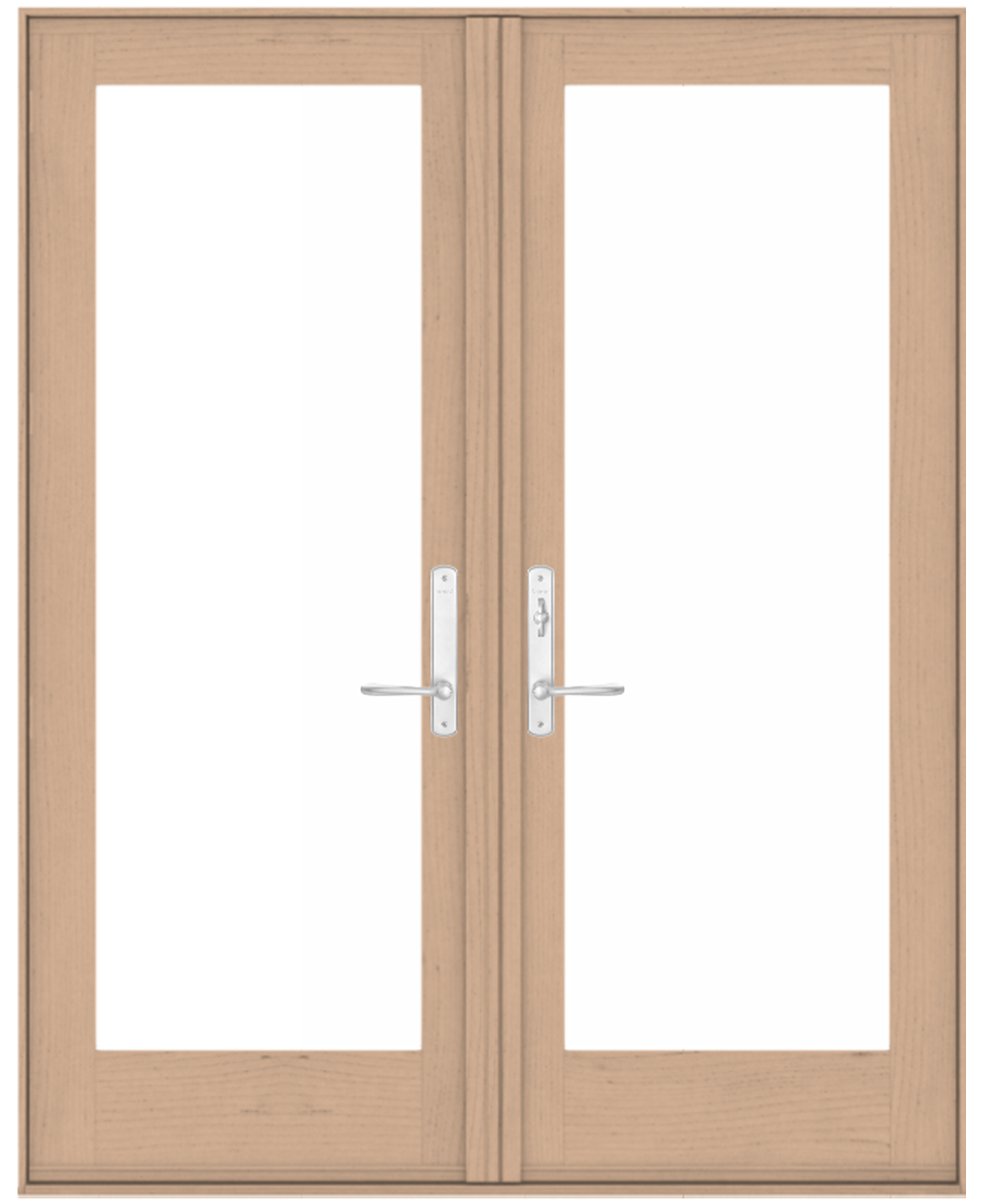 french door in maple