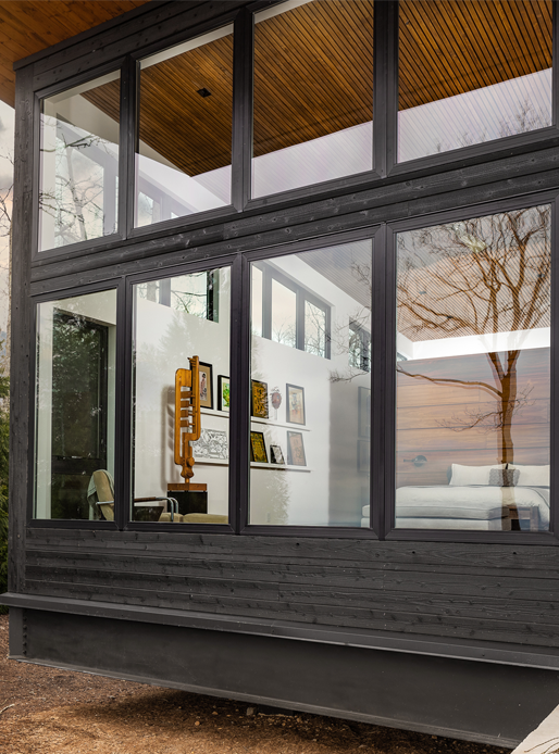 floor to ceiling windows featuring awning windows