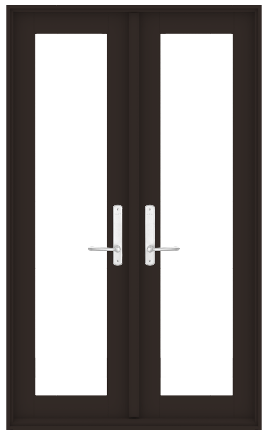 andersen e series hinged patio with dark bronze trim