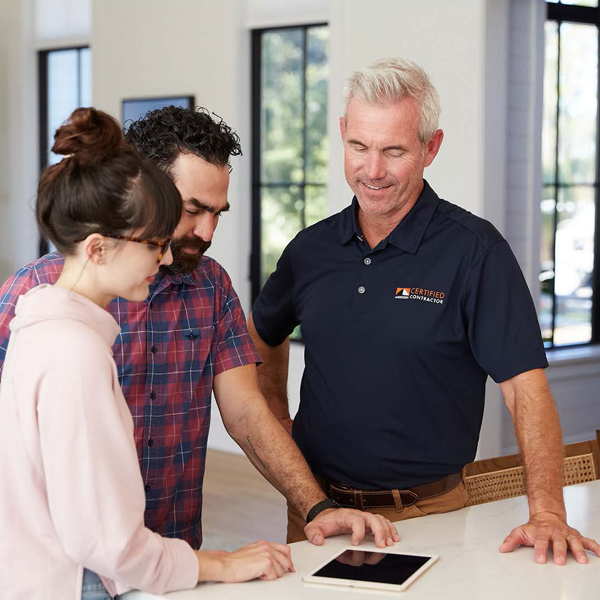 Andersen Certified Contractor working with homeowners