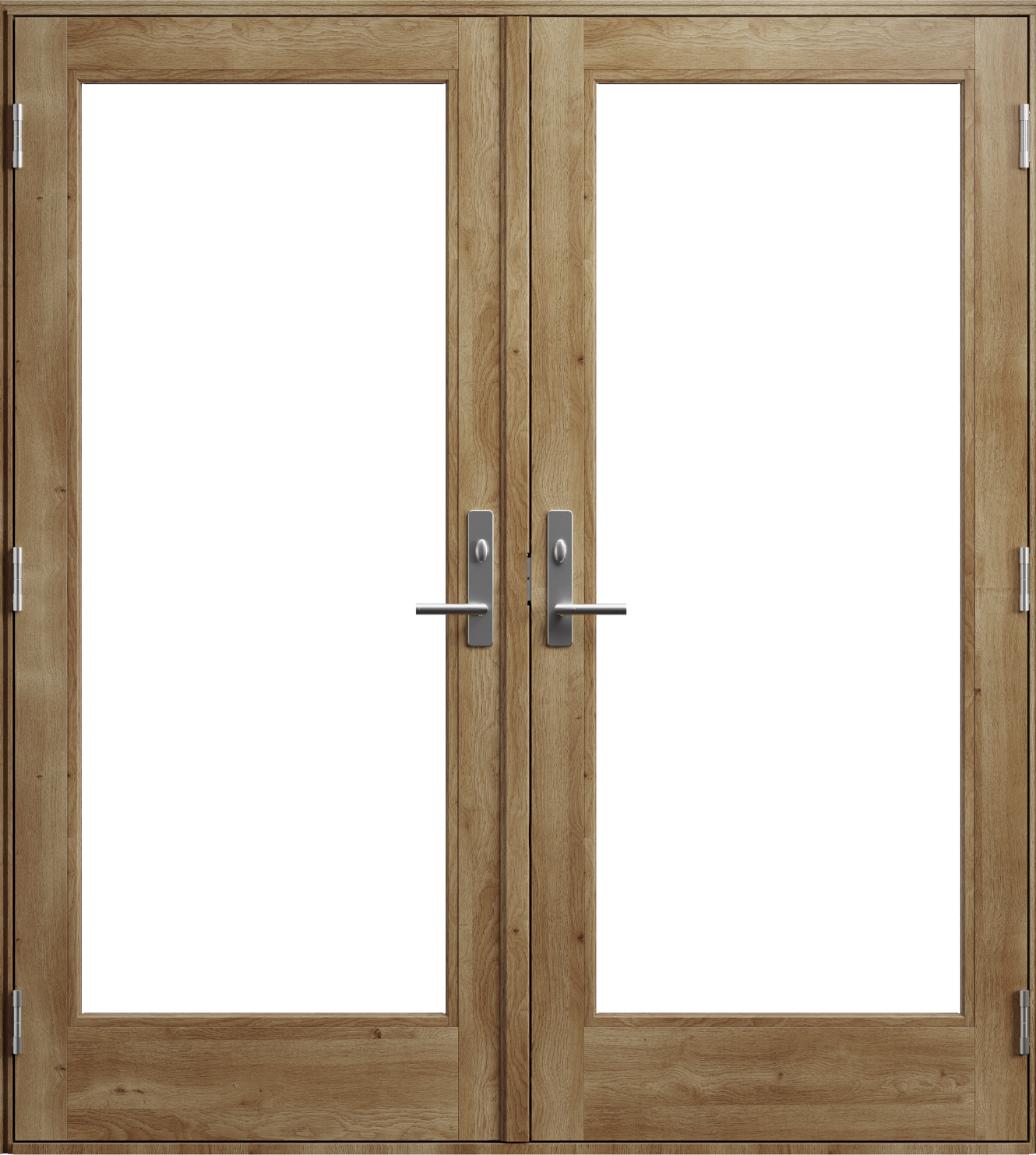 andersen 400 series hinged patio door in oak interior