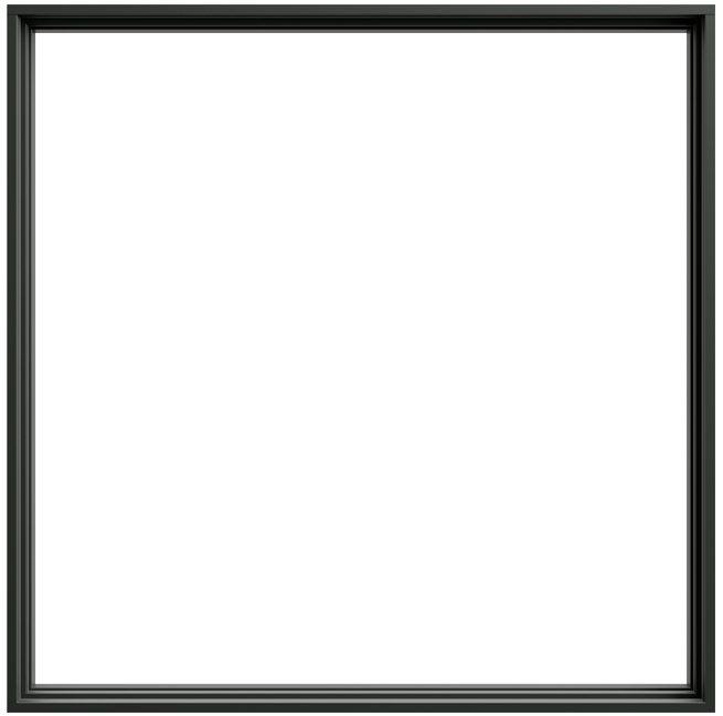 andersen e series picture window with black frame