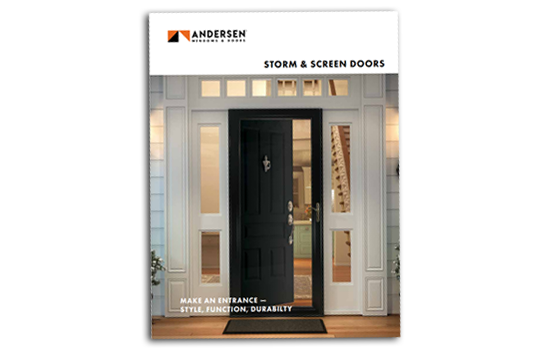 image of andersen storm doors brochure